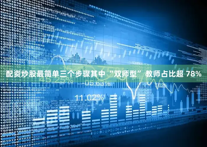 配资炒股最简单三个步骤其中 “双师型” 教师占比超 78%